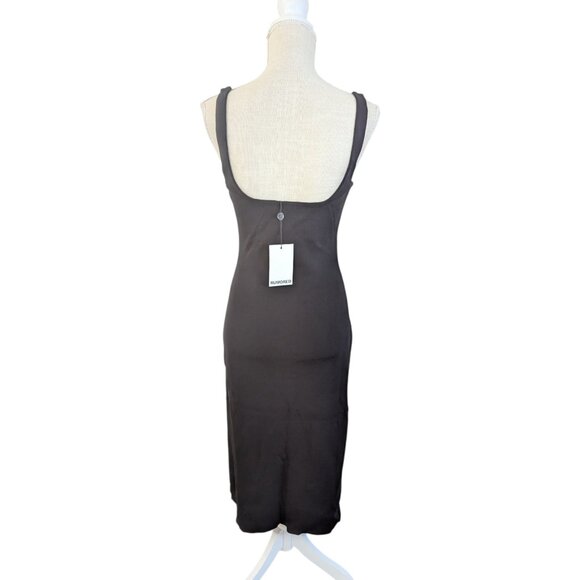Rumored Parisian Black Sleeveless Knit Midi Dress M - Picture 6 of 7